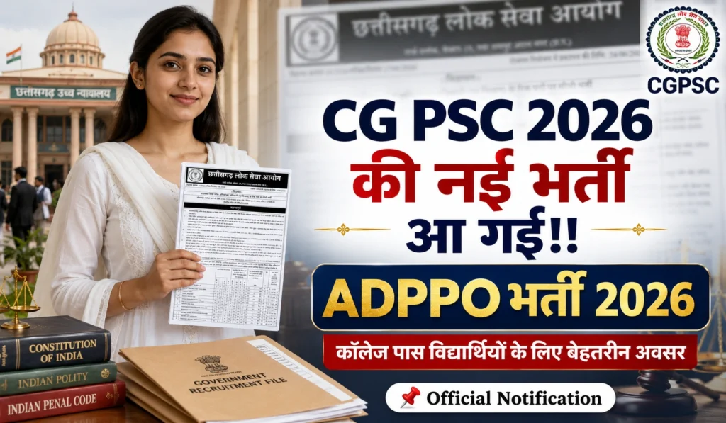 CGPSC ADPPO Recruitment 2026