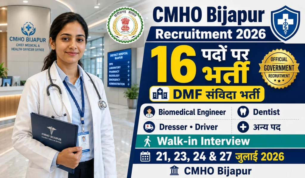 CMHO Bijapur Recruitment 2026